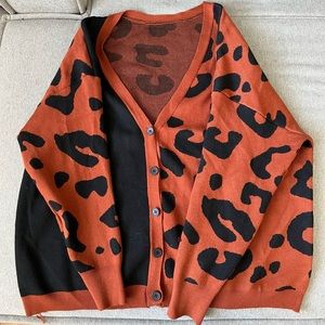 Vintage leopard cardigan